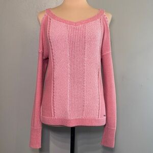 Hollister Pink V-Neck Sweater for Women